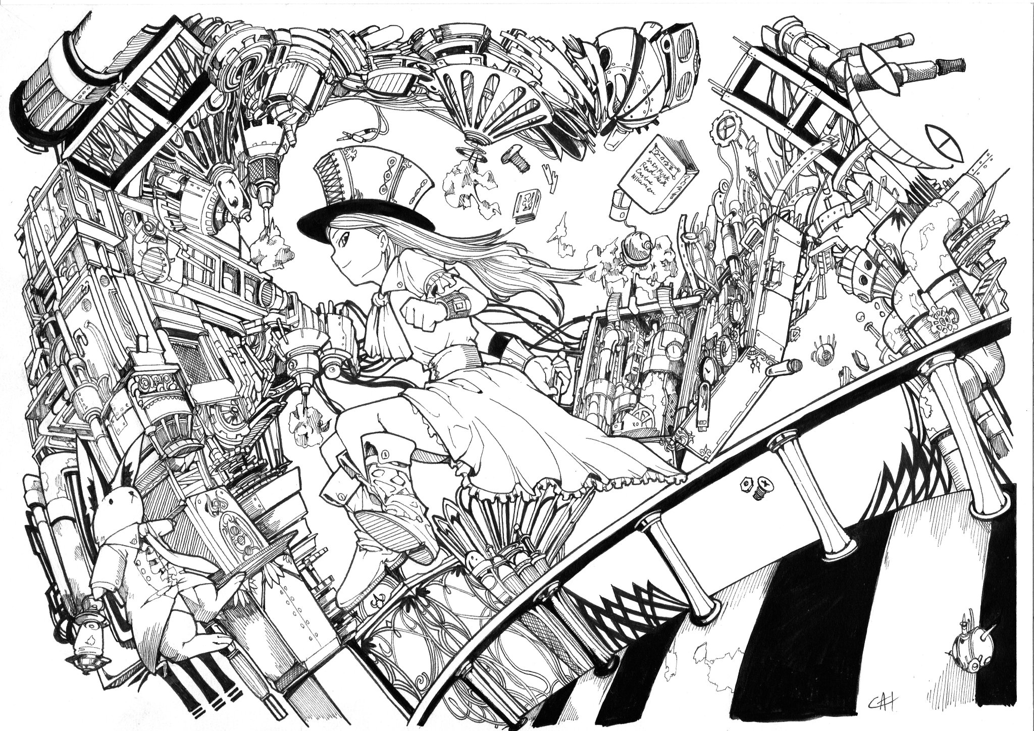 Gai ﾄﾗｲﾊﾞﾙﾃﾞｻﾞｲﾅｰ Alice Blancheとのコラボグッズ 闇の国のアリス 蒸気の国のアリス トートバッグの元イラストです しかもアリスの服が白バージョン W ﾌﾌﾌ トートバッグは群馬のお店にも楽天にもありますので是非 T Co