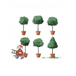 CardAid's tweet image. We're entering the Christmas season at last! Our featured Card of the Day today is 'Santa's Trim', which helps provide seeds for an African family to grow crops. Pack of 10 for only £5.50 bit.ly/2R0UBea #cardoftheday