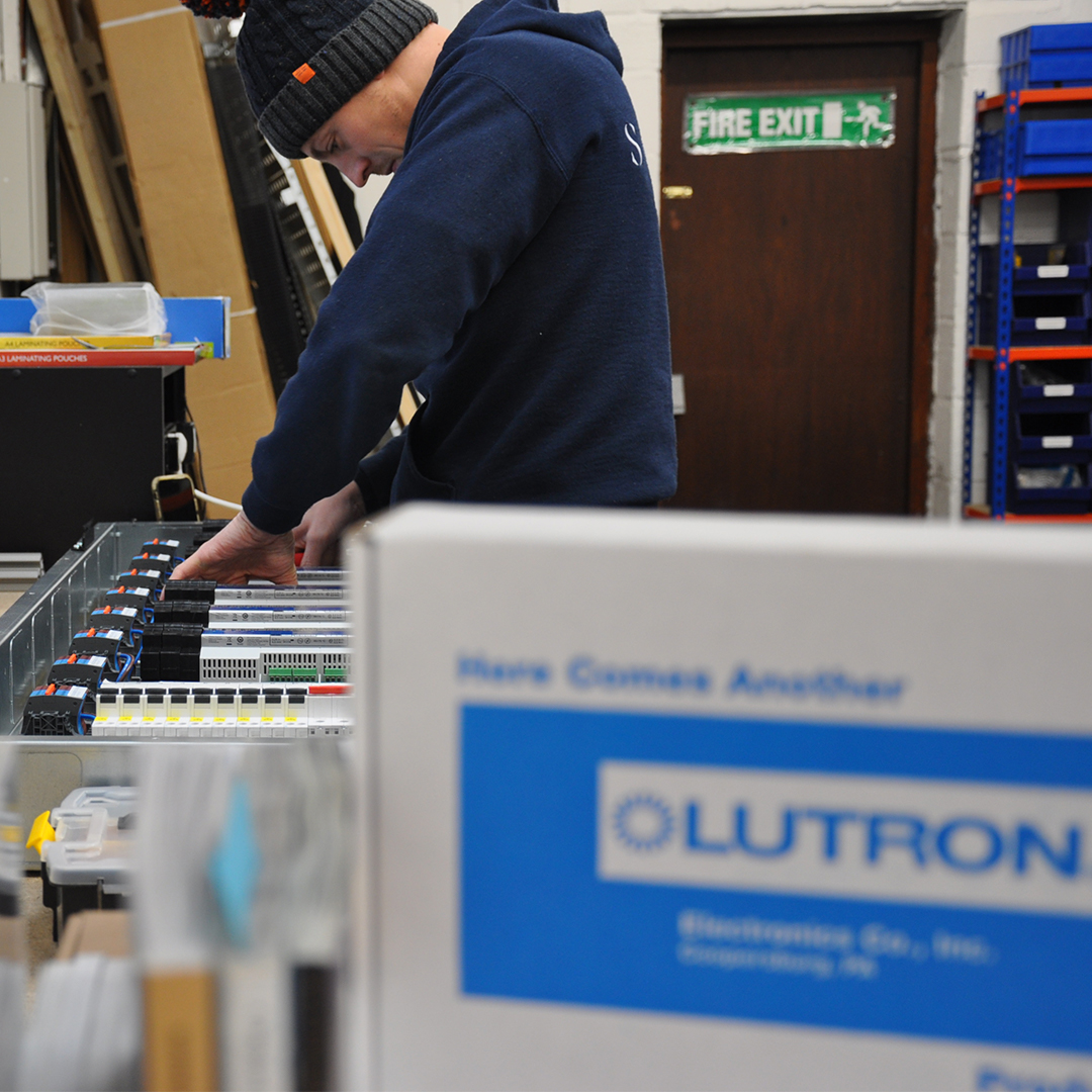 ThinkSona's tweet photo. Behind the scenes at SONA HQ preparing lighting panels for an upgrade at a clients home. 

This upgraded lighting system is the last update to a luxury home which now features a SONA network, audio video, and private home cinema. https://t.co/A7769ebfLU