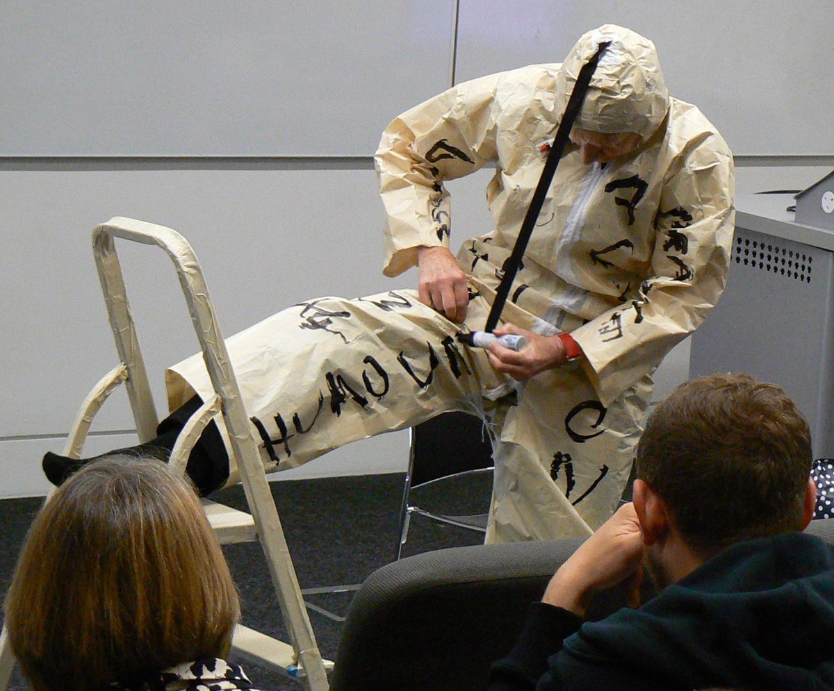 CARUpage's tweet photo. #ars219 Speaker 1: Peta Lloyd (Doctoral Candidate | Oxford Brookes University)
"Section 4 - Action"
#performance #artandlanguage #art #language #liveart #research #phd #conference #practiceledphd #theoryvspractice #performingtext #performer #liveartist #learning #reading #image https://t.co/WEsJwz4Yke