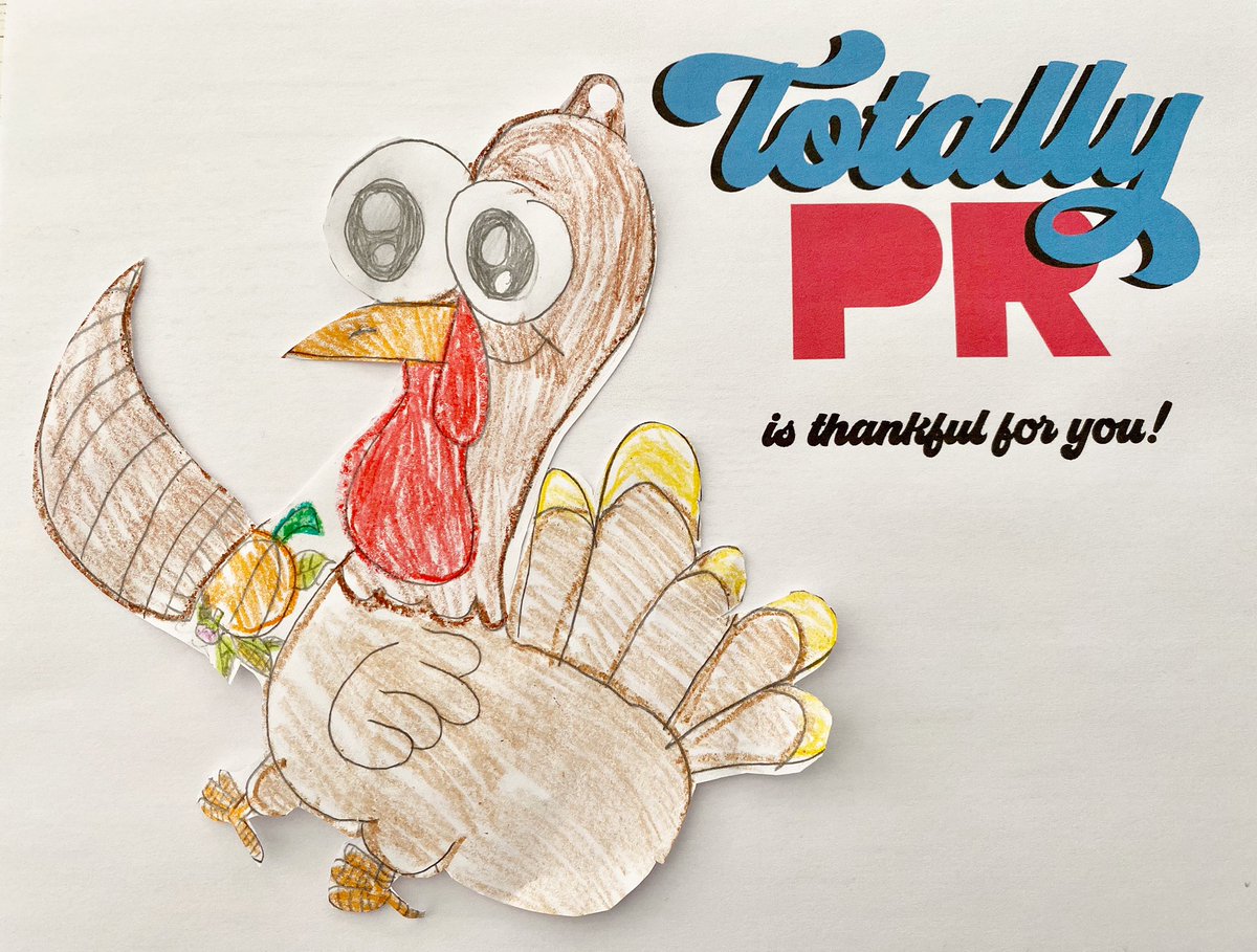 TotallyPr's tweet photo. We’re totally thankful for YOU! Wishing everyone a #HappyThanksgiving! #gratitude https://t.co/VhQK3ZIQm4