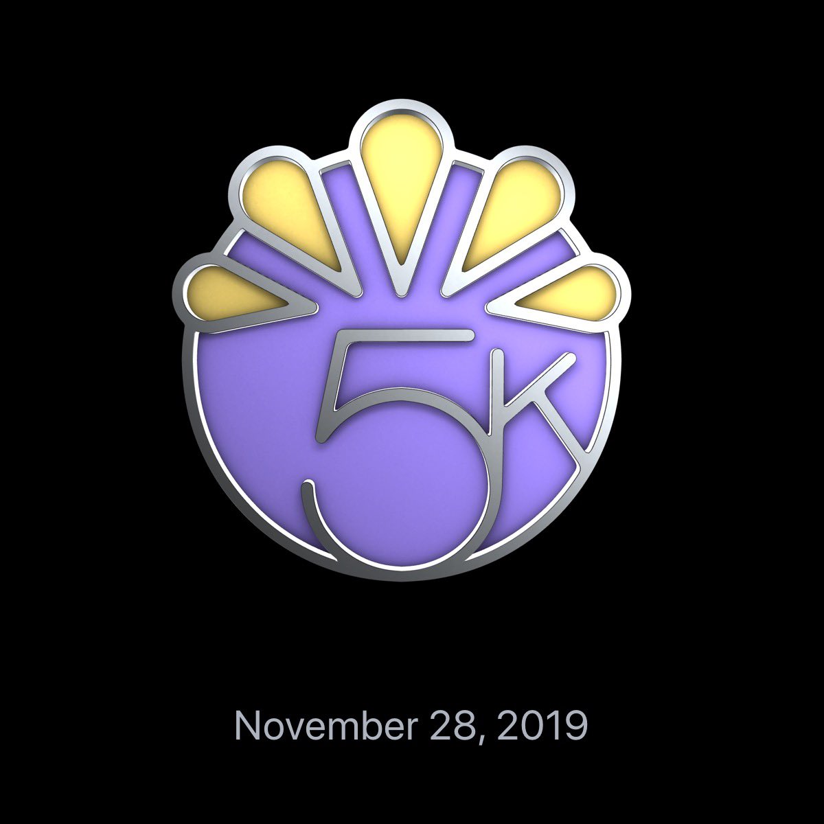 I earned the  #ThanksgivingDay Apple Watch Badge today by running the Annual Goldsboro  #TurkeyTrot 5K 