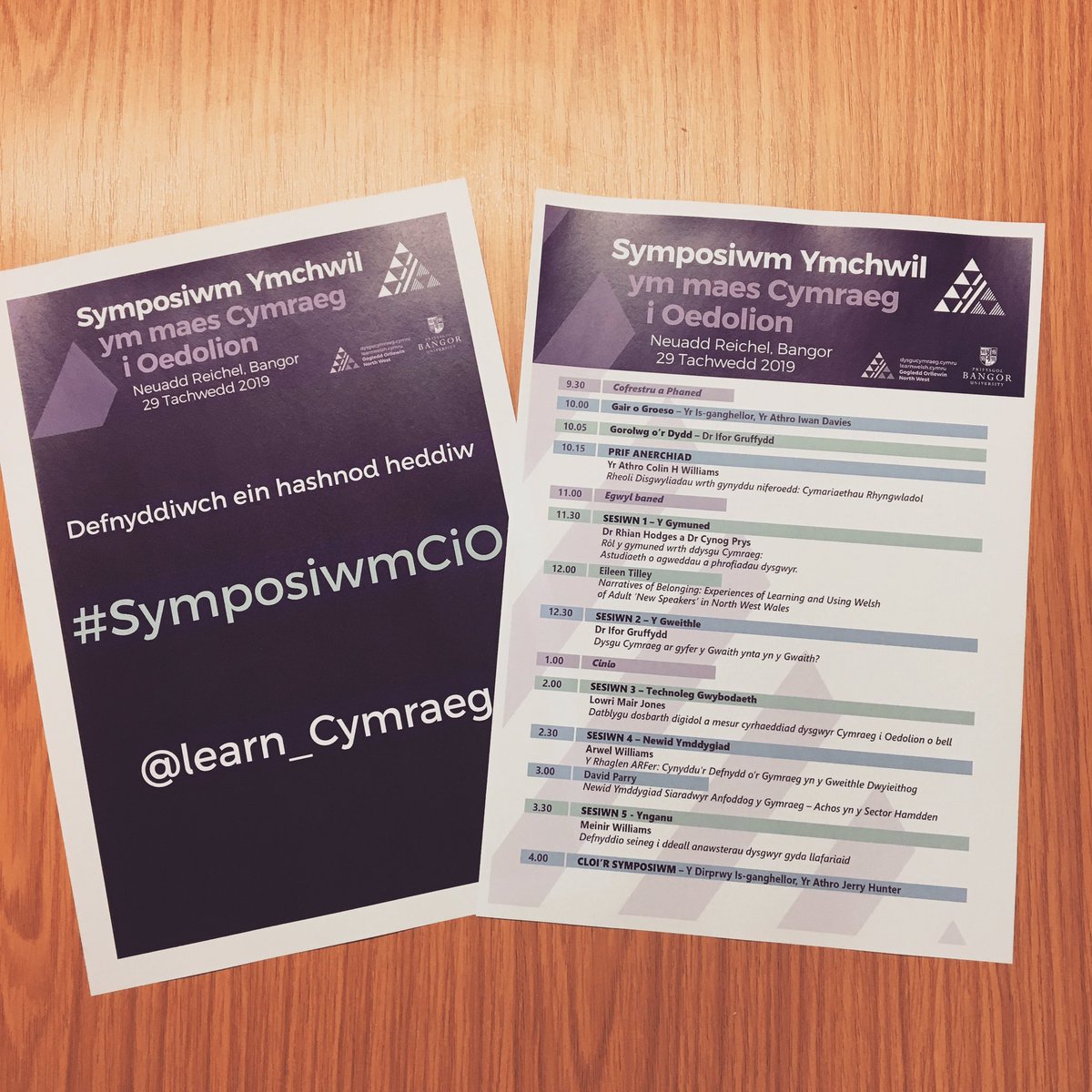 Learn_Cymraeg's tweet photo. Yfory mae @Learn_Cymraeg yn cynnal Symposiwm Ymchwil ym maes Cymraeg i Oedolion efo @IforGruffydd, @WilHaslehurst,  @cynog_prys,  @LowMJ, Dr Rhian Hodges, Eileen Tilley, Arwel Williams, David Parry a Meinir Williams. 
Os dach chi’n dwad, cofiwch ddefnyddio’r hashnod #SymposiwmCiO https://t.co/ch1DHlrfLd