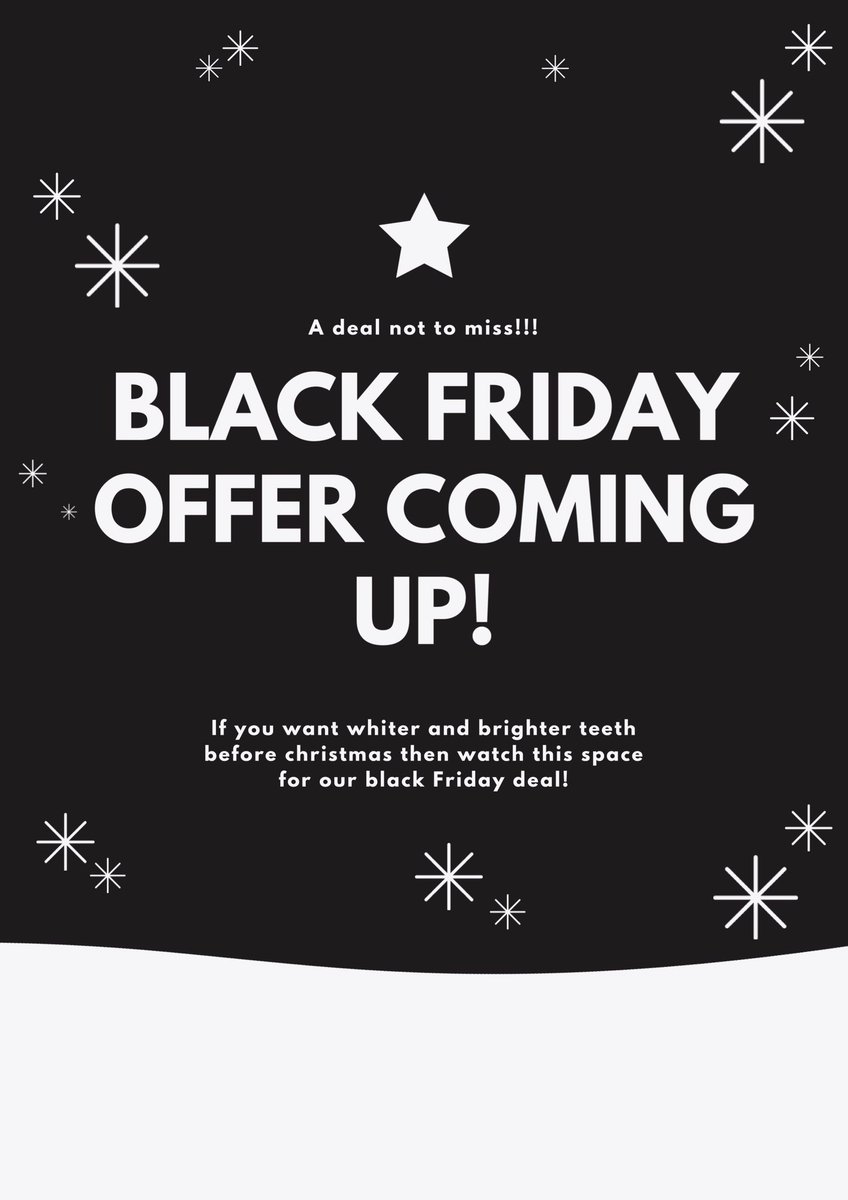 AshburyCare's tweet photo. Keep your eyes peeled!! #blackfriday #teethwhitening https://t.co/cJdNKPuUFy
