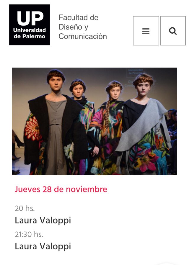 emoracisneros's tweet photo. hoy mi hija presente #ModaPalermo su 3er desfile @udepalermo 8pm #BuenosAires https://t.co/GbSSfiNP3z
