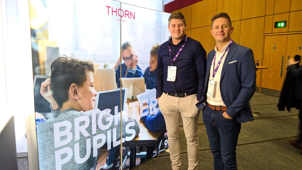 EduScotland's tweet image. Bright #education lighting from @thornlighting at #EduScot19 #architecture #constructionuk