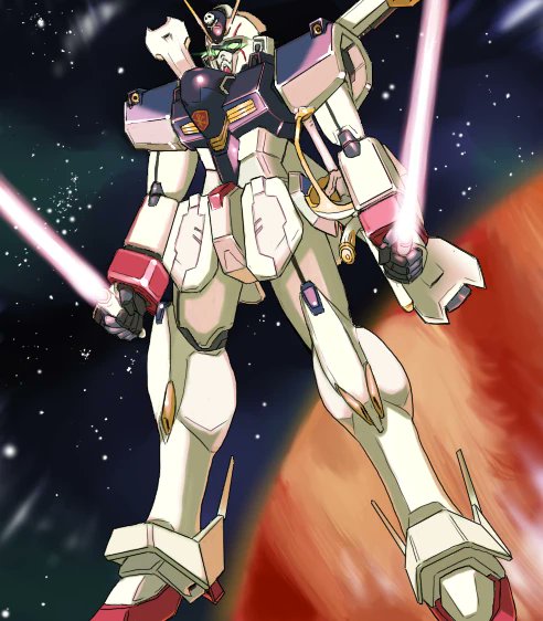 uxoo's tweet photo. 便乗しようと引っ張り出したらこれ描いたの9年前だった #ロボは作画コストが高い上に伸びない #クロスボーンガンダム https://t.co/87XnRmlrXp