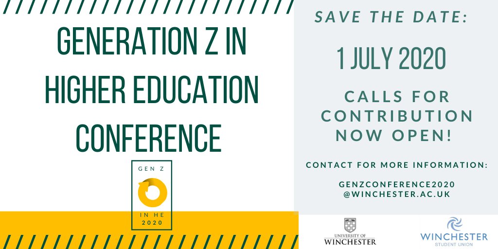 MaishaIslam_28's tweet photo. Please RT: Excited to announce that we will be hosting an innovative event @_UoW - The Generation Z in Higher Education Conference! 🙋‍♀️Save the date, spread the word and fill in a proposal - more information available here: https://t.co/DN212B9hrx https://t.co/f9WCVsyUHc