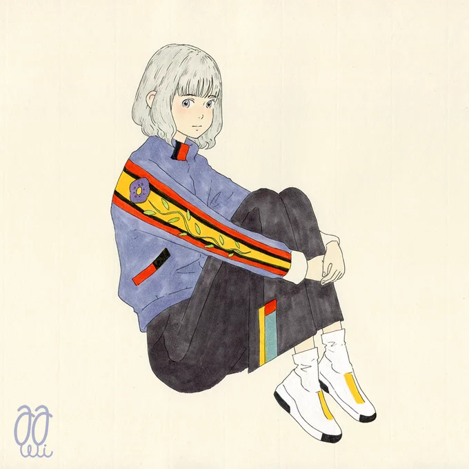 イラスト : 嫌いになるのも好きになるのも一人でする。 