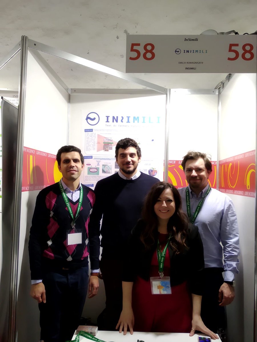 Dalla #StartCupER al #PNI2019: è il turno di Insimili a presentarsi nella sezione #LifeSciences. Insimili ha brevettato un prodotto che rende più efficiente il processo di selezione dei #farmaci.