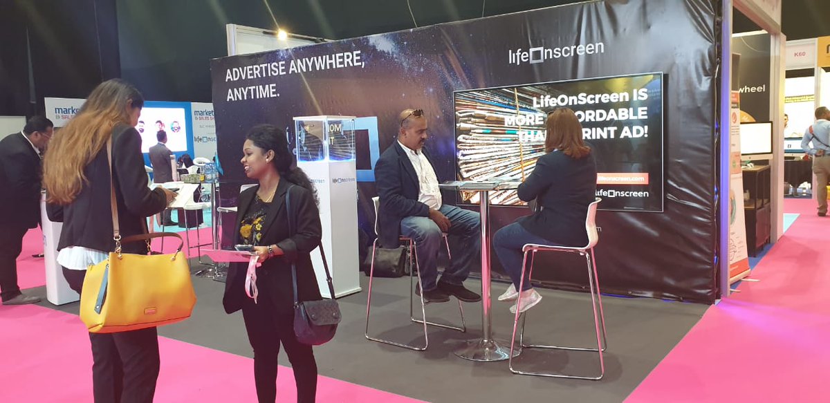 lifeonscreenHQ's tweet photo. We were delighted to be a part of and speak at the #MarketingShowDXB, looking forward to next year's edition! 

#OOH #Dubai #UAE https://t.co/cHyuoWBZyC