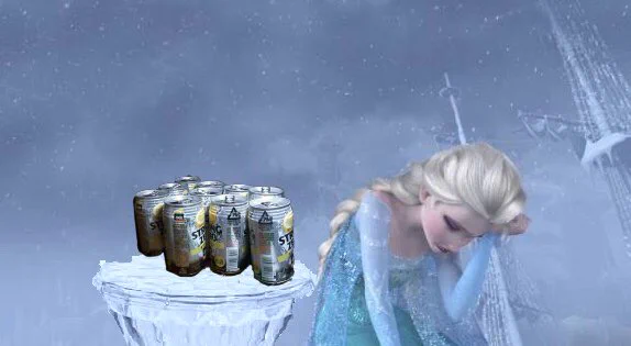 アナ雪と酒の相性は最高ｗｗｗコラ画像が無限にできてしまうってｗｗｗ