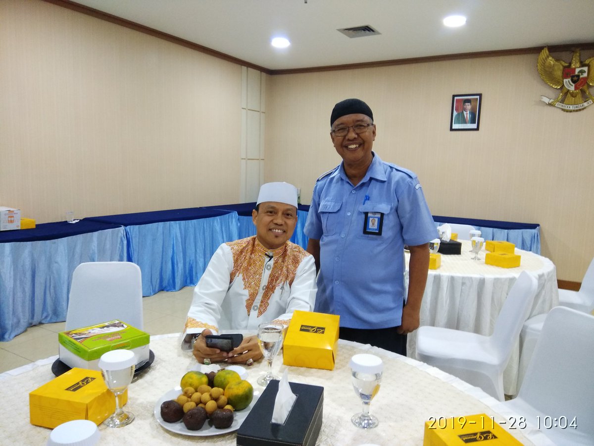 Menghadiri Peringatan Maulid Nabi Muhammad SAW tadi pagi, di Ballroom GMB 3, KKP