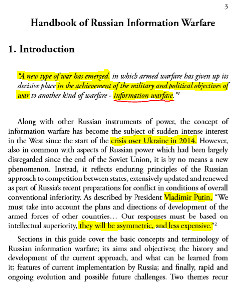 Russia - What the Experts Say - NATONovember 23, 2016 HANDBOOK OF RUSSIAN INFORMATION WARFARENATO DEFENSE COLLEGE http://www.ndc.nato.int/news/news.php?icode=995