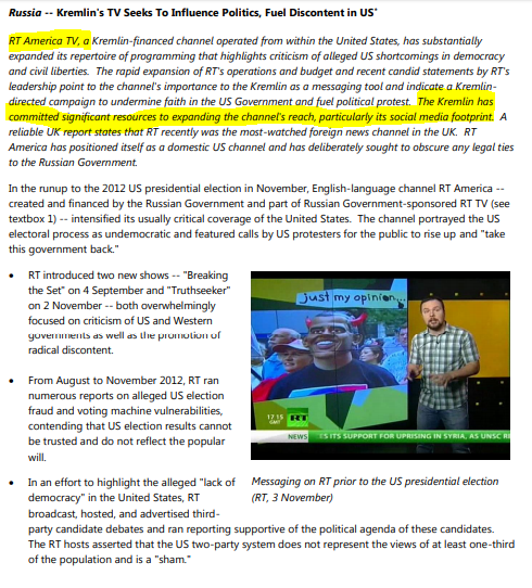 Russia - What the Experts SayJanuary 6, 2017Assessing Russian Activities and Intentions in Recent US ElectionsOffice of the Director of National Intelligence - CIA/FBI/NSA Assessment https://www.dni.gov/files/documents/ICA_2017_01.pdf