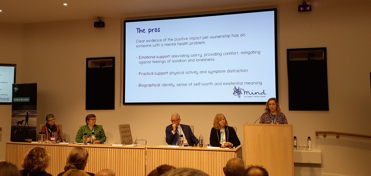 LaurenSamet1's tweet photo. Great talk by Vicki Nash @MindCharity on the pros AND cons  of pets in supporting owners' mental health #alinkinthechain #linkinthechain https://t.co/A9URig9TGq