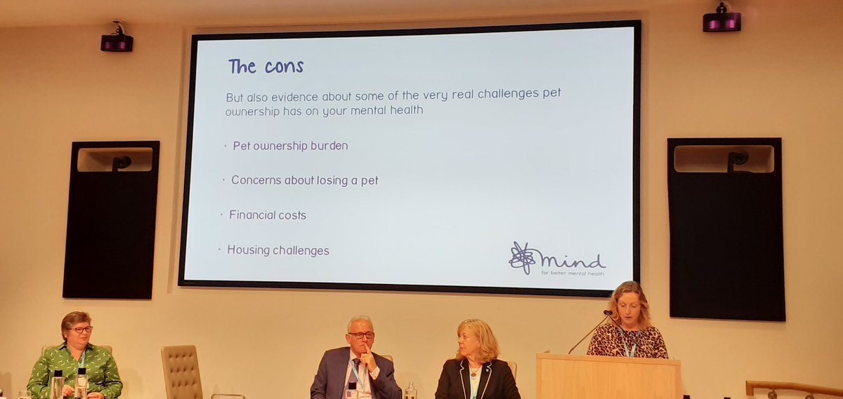 LaurenSamet1's tweet photo. Great talk by Vicki Nash @MindCharity on the pros AND cons  of pets in supporting owners' mental health #alinkinthechain #linkinthechain https://t.co/A9URig9TGq