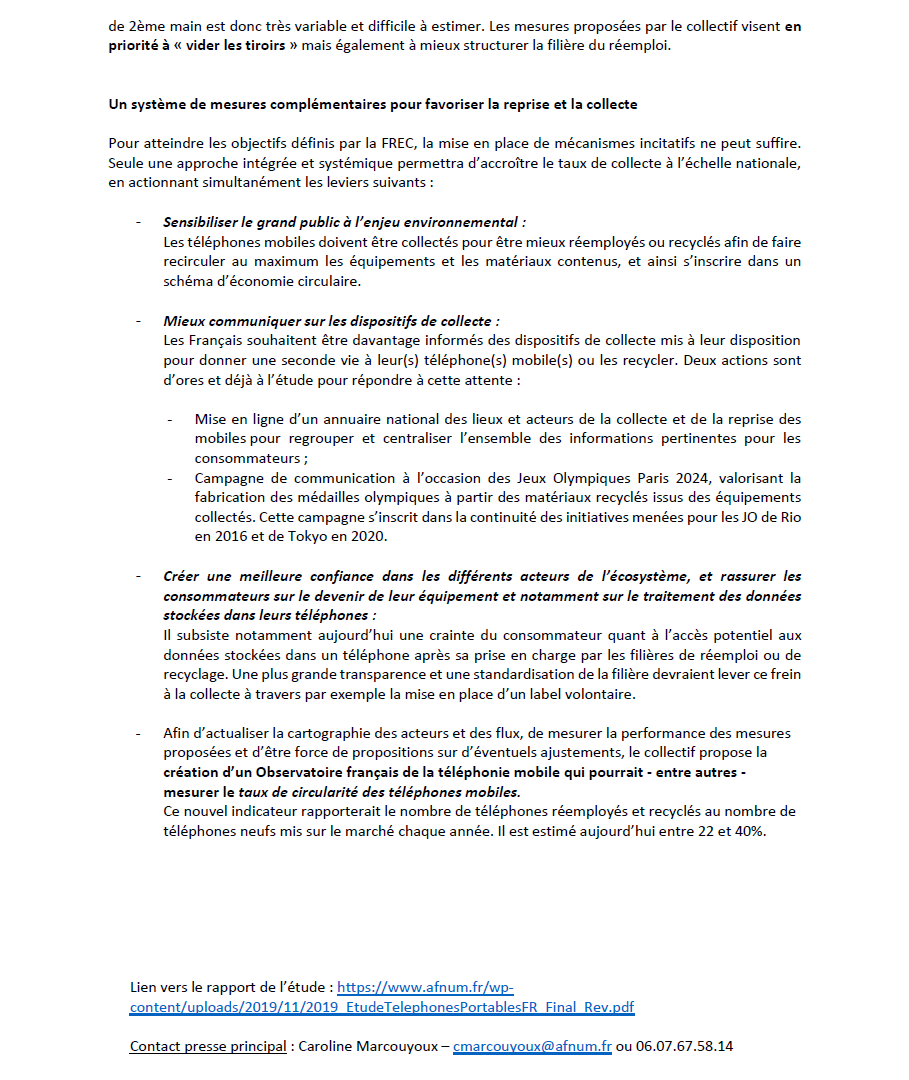 AFNUM_FRANCE's tweet photo. L'@AFNUM_FRANCE se mobilise avec l'ensemble de l'écosystème pour proposer des solutions à l'enjeu de collecte des #TéléphonesPortables 📱♻️Notre étude vient de sortir : entre 54 et 113 millions de téléphones dorment dans les tiroirs des français. Agissons!
https://t.co/Nu7ukZhsPZ https://t.co/UtFiP17ujO