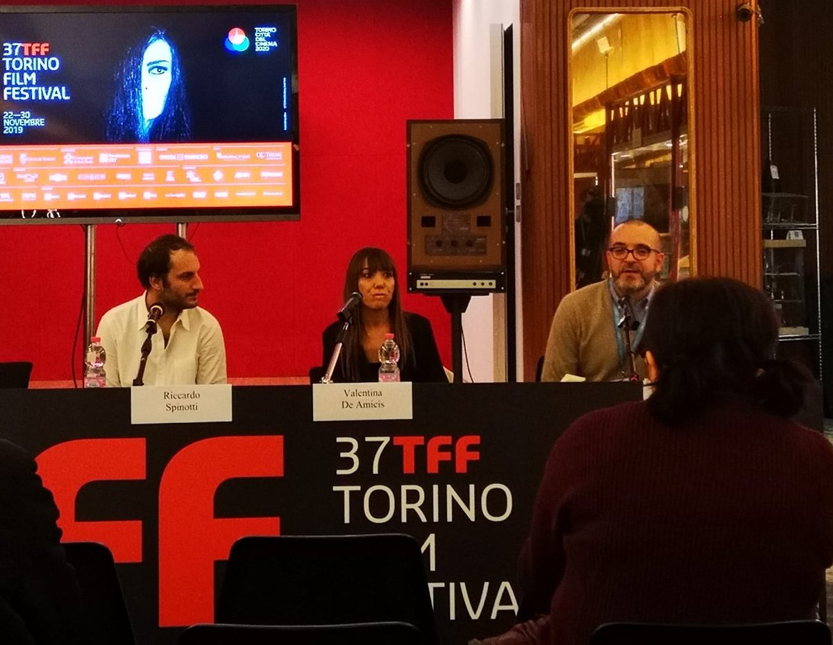CineDamsTorino's tweet photo. Proseguiamo con la conferenza stampa di #NowIsEverything, opera prima di #RiccardoSpinotti e @ValentinaDeAmic, in concorso al #TFF37 @torinofilmfest https://t.co/kHDc47xYqb