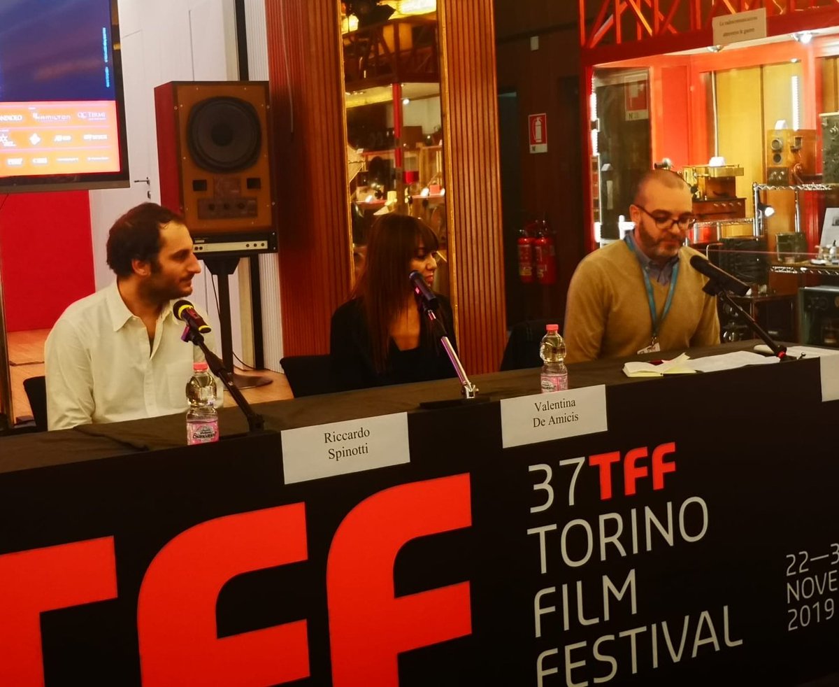 CineDamsTorino's tweet photo. Proseguiamo con la conferenza stampa di #NowIsEverything, opera prima di #RiccardoSpinotti e @ValentinaDeAmic, in concorso al #TFF37 @torinofilmfest https://t.co/kHDc47xYqb