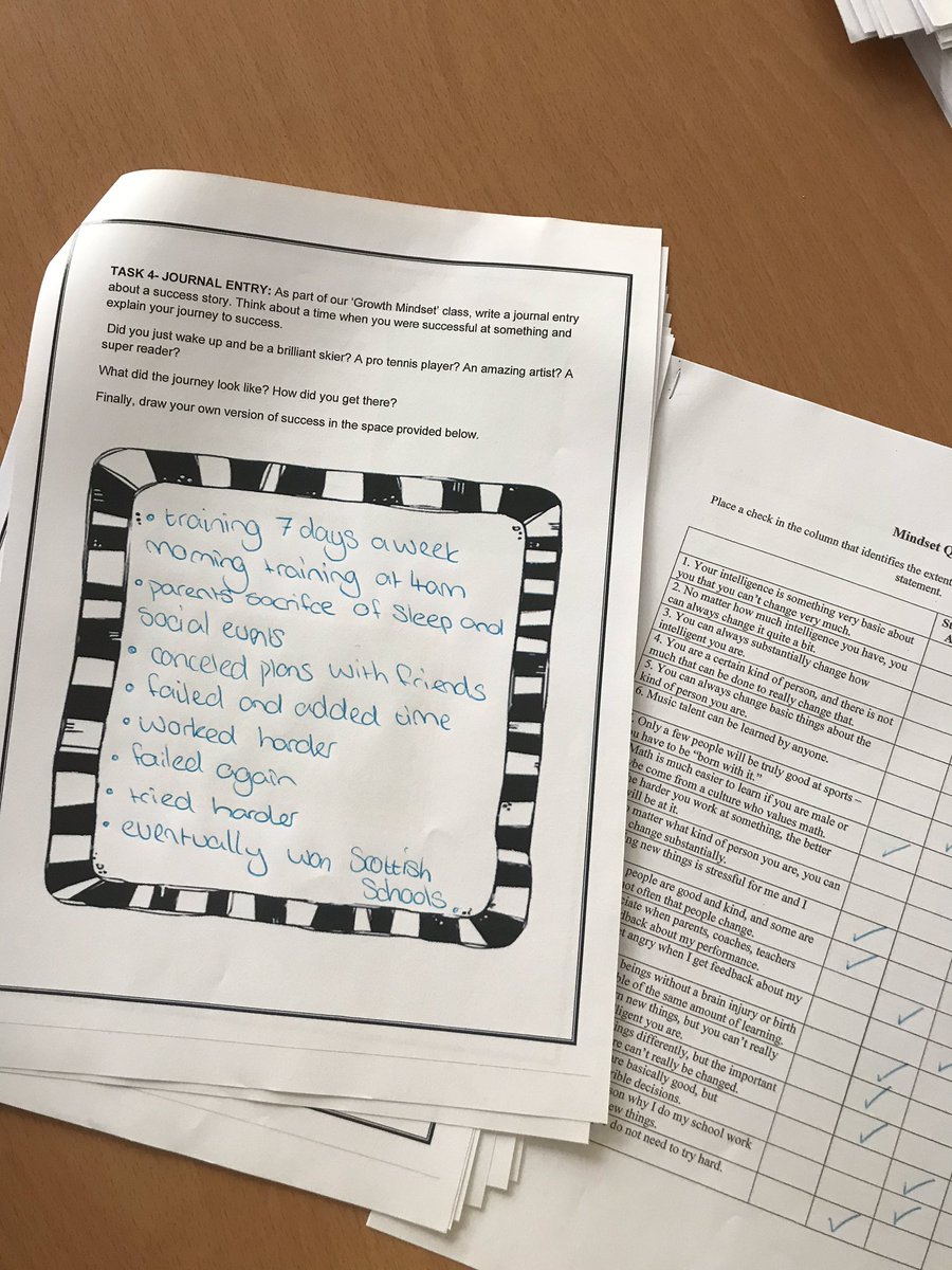 MsWallis1's tweet photo. Working on growth mindset with S4. Failure is part of success. This is Olivia’s journey to swimming success #growthmindset #resilience #failureisgood https://t.co/MXoL2pFayp