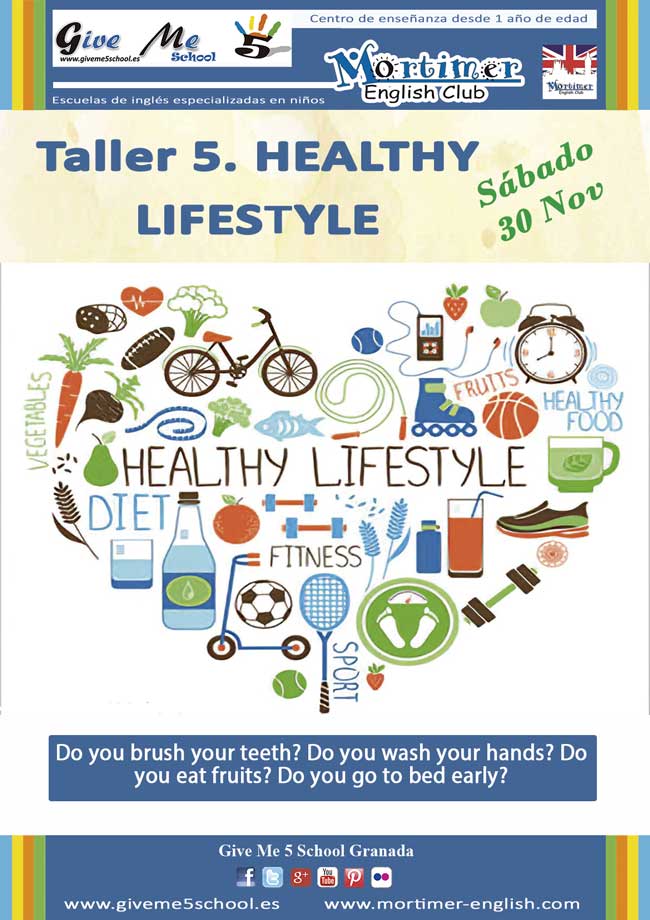 GiveMe5school's tweet photo. Taller 5. HEALTHY LIFESTYLE (30 NOV). Are you living a healthy lifestyle? Te esperamos en nuestro próximo taller este sábado, con aprendizaje y diversión en inglés!! https://t.co/JFJAT5ouQi https://t.co/IbkU9yeCW5