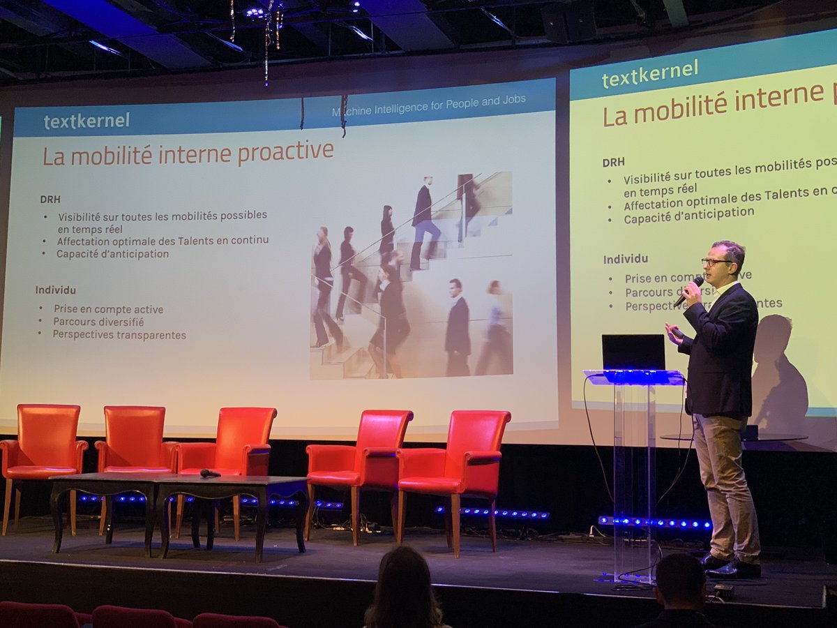 CareerBuilderFR's tweet image. [Textkernel] Cette semaine la team #Textkernel a participé à l&apos;événement #DigitalRH qui rassemble plus de 350 #DRH.
🗣 Matthieu Viotti, Ingénieur d&apos;Affaires chez @TextkernelFR est intervenu sur le sujet : Vers une gestion proactive de la #MobilitéInterne.

#DRH2019 #RH