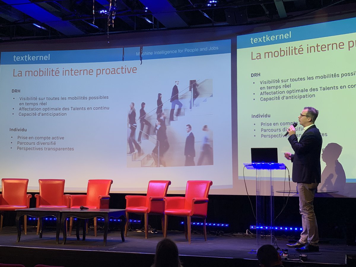 CareerBuilderFR's tweet image. [Textkernel] Cette semaine la team #Textkernel a participé à l&apos;événement #DigitalRH qui rassemble plus de 350 #DRH.
🗣 Matthieu Viotti, Ingénieur d&apos;Affaires chez @TextkernelFR est intervenu sur le sujet : Vers une gestion proactive de la #MobilitéInterne.

#DRH2019 #RH