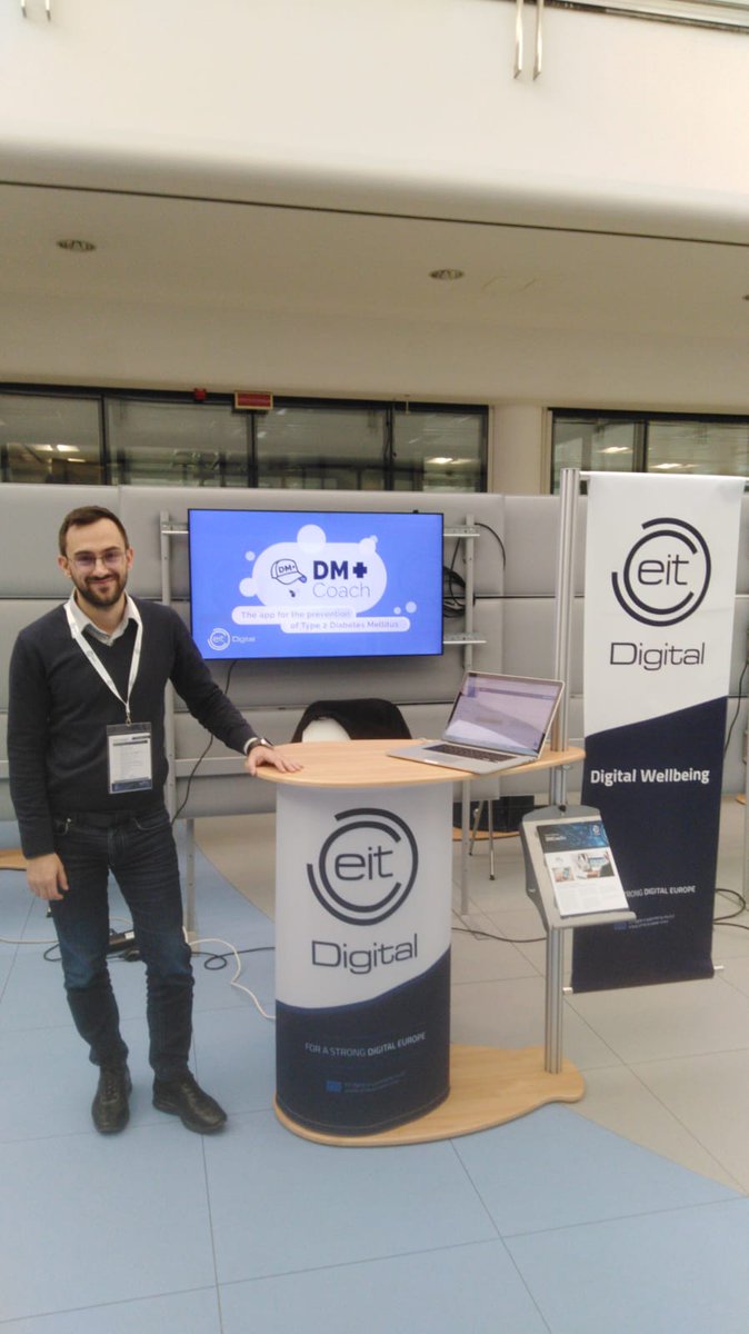DMCoachTeam's tweet image. Today at #Innovationday19 in TRENTO 
@EIT_Digital  @EngineeringSpa @GameBusApp @FBKcom
 #diabetes #T2DM #ehealth #lifestyle #gamification #T2Diabetes #coaching