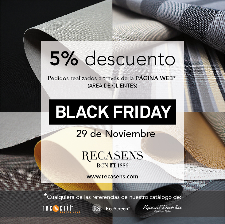 recasensfabrics's tweet photo. RECASENS se une al BLACK FRIDAY #blackfriday #sarecasens #recasensfabrics #29Noviembre https://t.co/uPacnswkaP