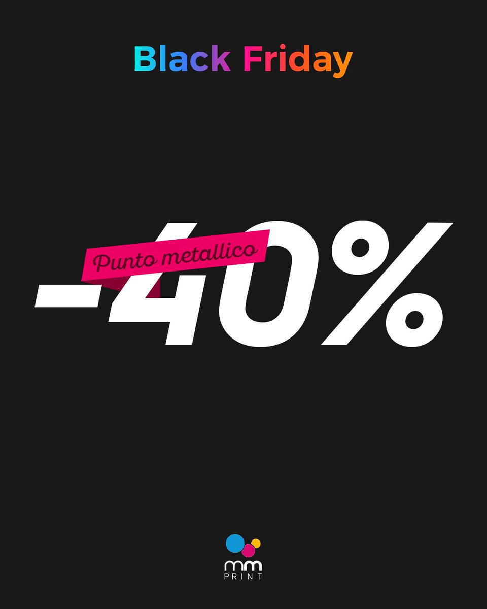 ⏳ Solo per oggi, punto metallico ad un prezzo mai visto!💣💣

🛒Scopri i prezzi più bassi del web al seguente link:
bit.ly/scontifollimin…

#blackfriday #print #minimega