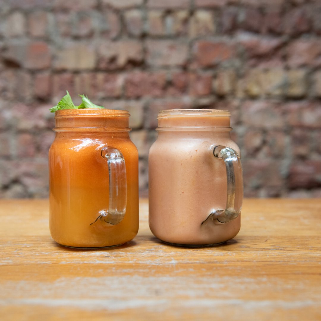 Vibrant and deliciously tasty! Our juices are made in Sable D'or every day and pack a super amount of energy and nutrients!