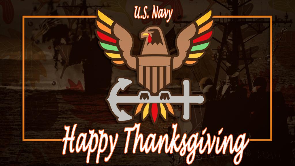 USNavy's tweet photo. Today and every day, we're thankful for our #USNavy family and the opportunity to defend freedom and democracy around the world. #HappyThanksgiving to all and especially to those forward-deployed Sailors on watch right now! https://t.co/IIxupyePwn