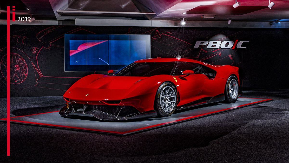 MuseiFerrari's tweet photo. Based on the Ferrari 488 GT3, the #FerrariP80C is a reworking, entirely in carbon fibre, of the Sports Prototype concept that has brought the company many wins across the years. Donโt miss out on its beauty in the โHypercarsโ exhibit. #MuseoFerrari https://t.co/uaFJi3XDg8