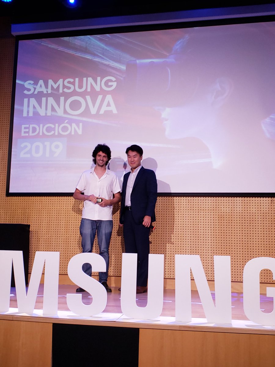 Finalmente, premio #SamsungInnica 2019 y premio Gran Innova para <a href="/sigmindonline/">Sigmind</a> , un revolucionario análisis computacional del discurso para ayudar en los diagnósticos psiquiátricos.