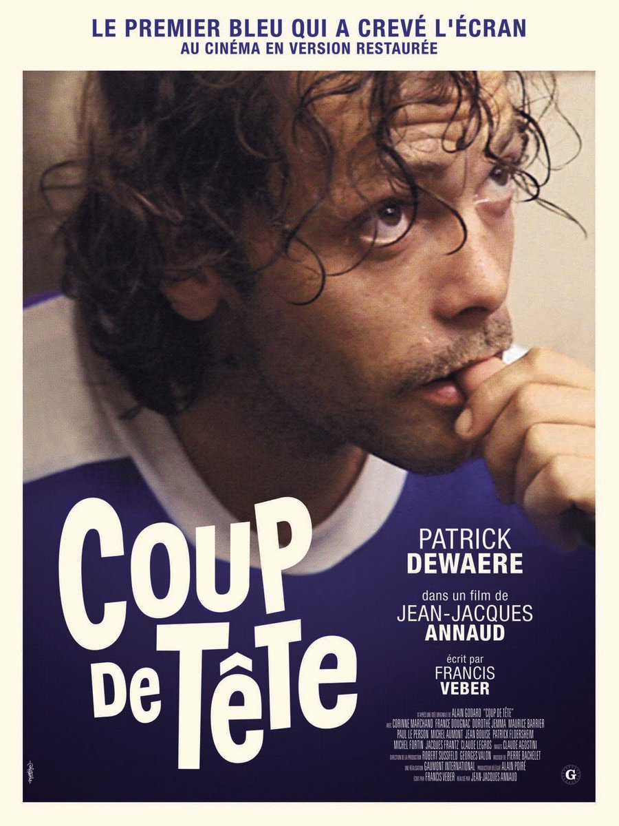 « Coup de tête » est sorti il y a 40 ans... Dédicace ce #jeudi à 18h30 de mon #autobiographie et parrain du Prix Romy Schneider &amp; Patrick Dewaere au cinéma #MacMahon dans le cadre du #festival «Portraits Croisés» du 28 novembre au 3 décembre ⚠️ Séance de Coup de Tête #complète ✅