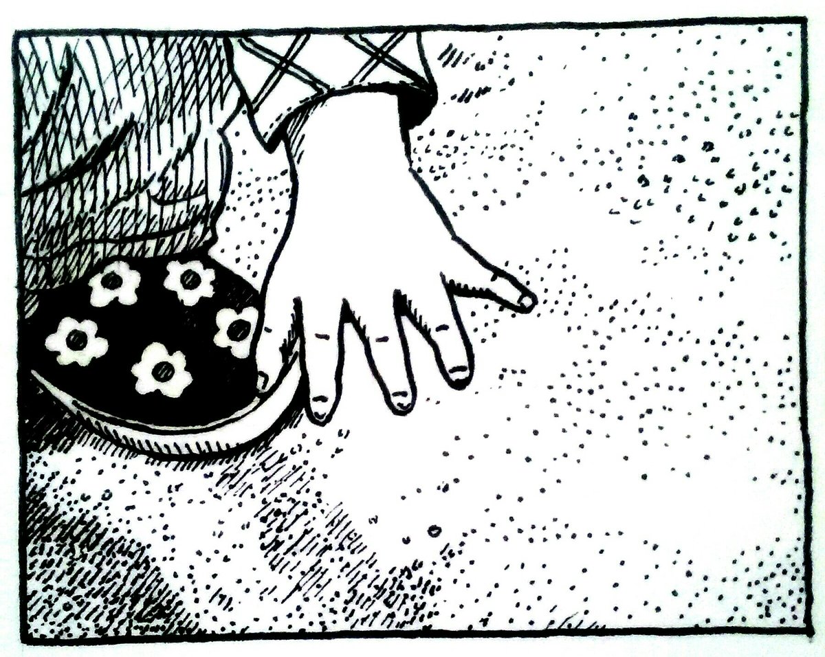 漫画、少しずつ描いてます。手。 