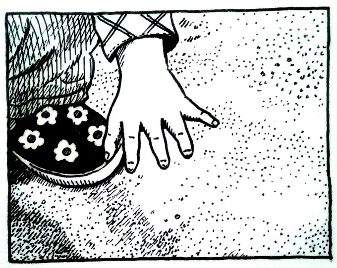 漫画、少しずつ描いてます。手。 