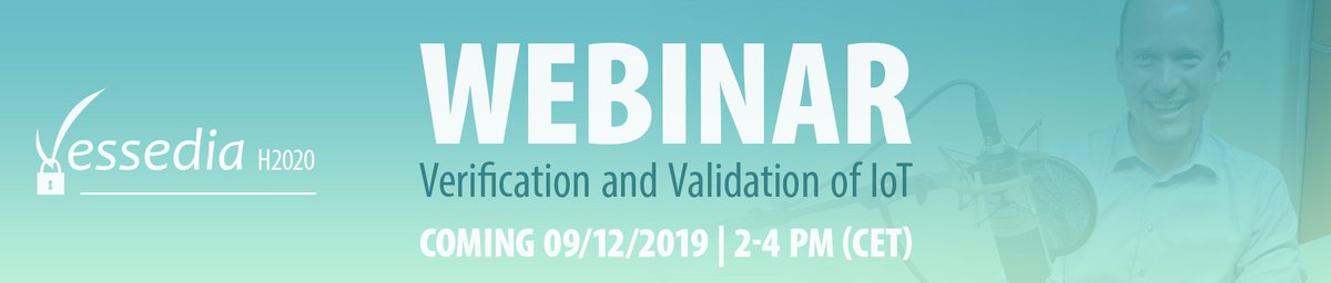 ‼ Register now for the “Verification and Validation of IoT” webinar ‼ organised by <a href="/VESSEDIA_H2020/">VESSEDIA_H2020</a>! Explore the topics of this promising webinar and join us on the 9th of December at 2 p.m.! <a href="/EU_H2020/">Horizon 2020</a> #IoT #webinar #Security <a href="/euvation/">EUVATION - Spotlight on European Innovation</a> vessedia.eu/news/vessedia-…