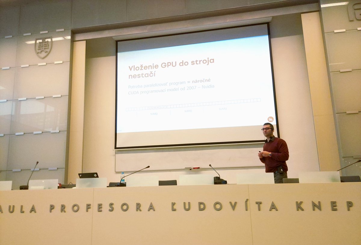 instarealife's tweet photo. We've talked about fast and efficient processing of big data at the Slovak Technical University. Our new database #qikkDB is a great example of collaboration between business and #academia #university #BigData #GPU #database https://t.co/fj6hvJoDR7