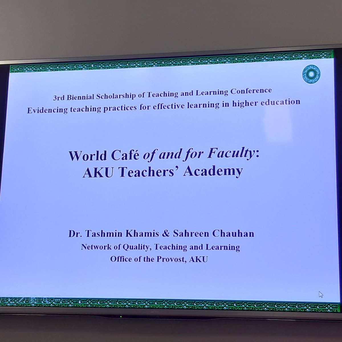 Attended the World Cafe in #sotlc today. Interesting active learning strategy that can be implemented in our classes👌 <a href="/AKUGlobal/">Aga Khan University</a> <a href="/aku_qtl/">AKU QTL</a> #MedEdTwitter