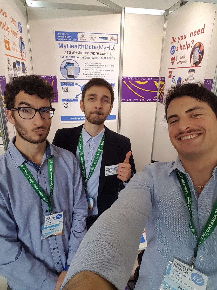 dimstudi0's tweet photo. Presenting today #MyHealthData at @PNICube - Italian national innovation competition finals in Catania. Read more:
https://t.co/Ma3aOq23S7
#pnicube #pni2019 #pni19 https://t.co/lj0pCGuCSW