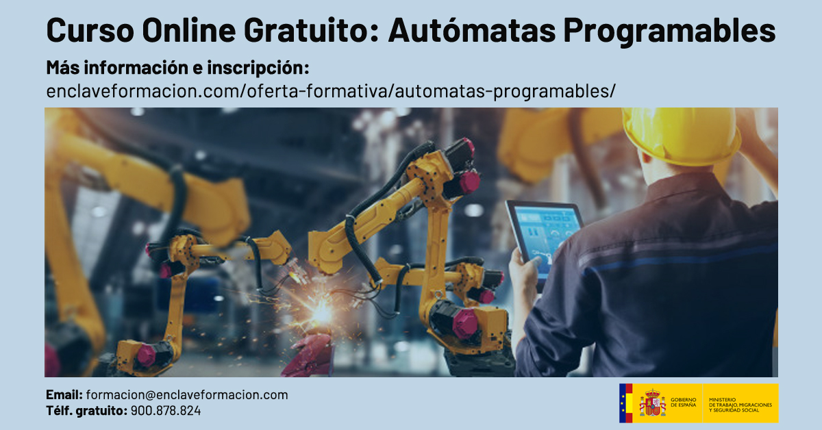 enclaveforma's tweet image. Los #AutómatasProgramables son cada vez más importantes en los procesos de automatización de la industria y para su manejo se necesitan técnicos cualificados. Inscríbete en nuestro Curso Online Gratuito y aprende a gestionar procesos con automatismos: bit.ly/2QY50aD 🏭