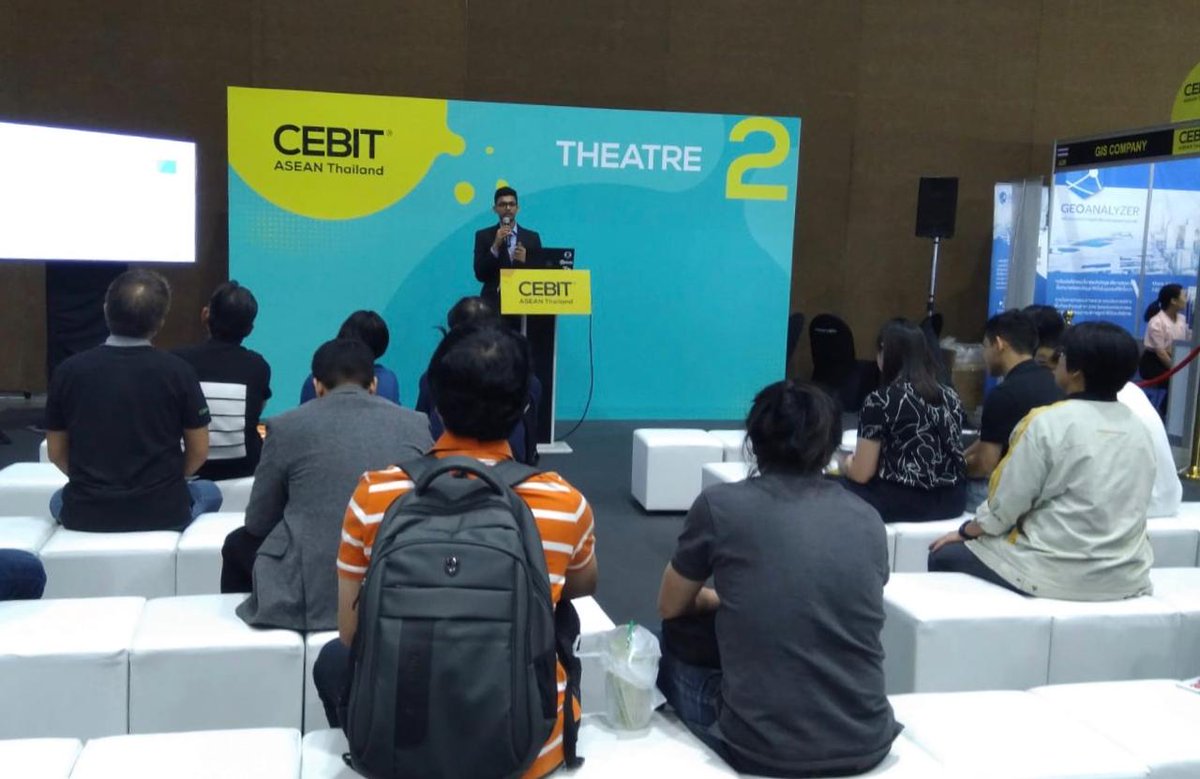 manageengine's tweet photo. On Day 1 of #CEBITASEAN, Siddharth gave an insightful session on the best practices to follow in #cybersecurity. Visit our booth D37 on Day 2 to talk to our experts about #ITmanagement. You may also get to take home some cool giveaways.
#CebitAsean2019 #SecureYourIT #ITSecurity https://t.co/a9FsuLp99A