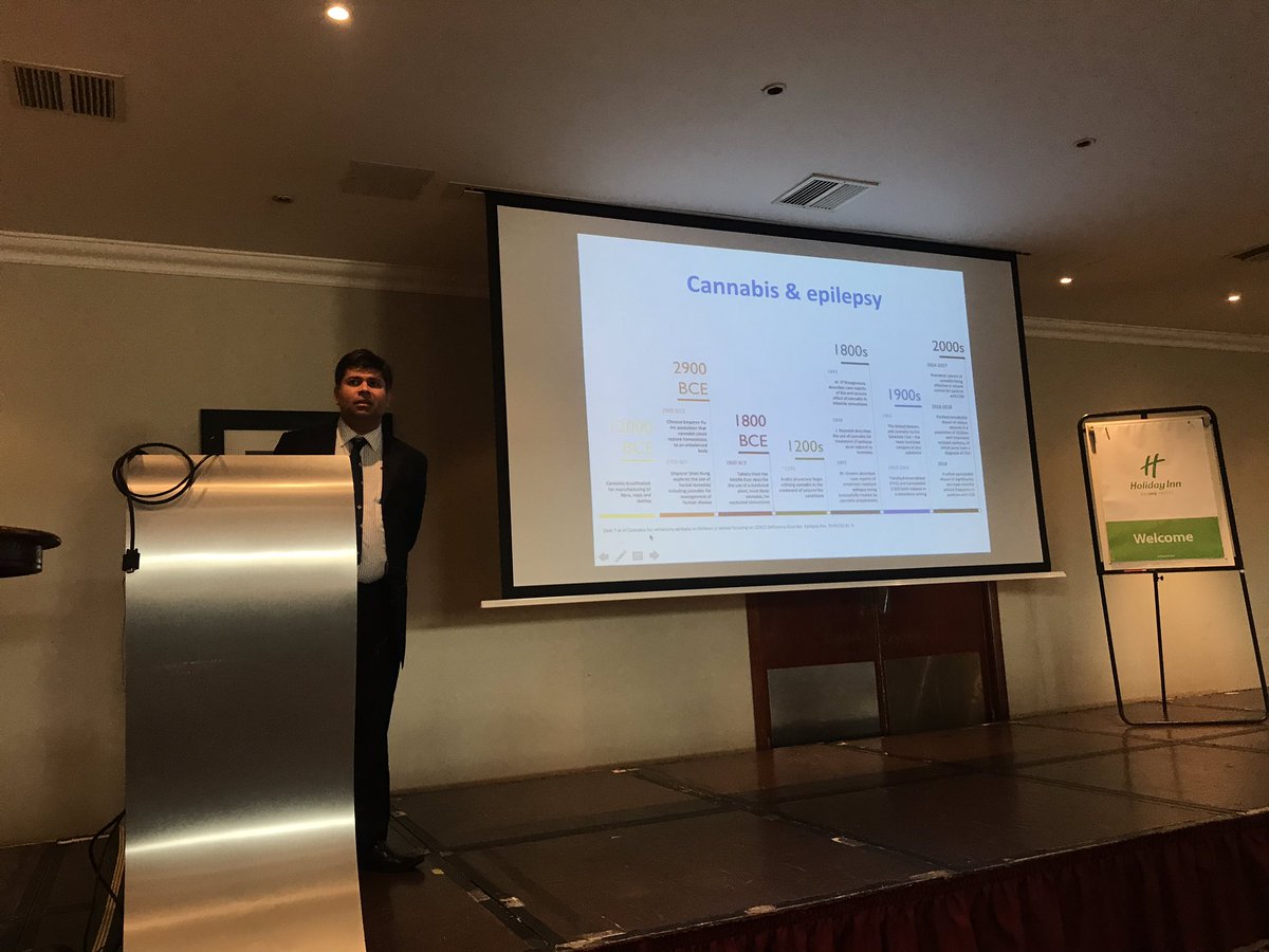 Amazing to hear about the history of #MedicalCannabis in the treatment of #epilepsy by Dr Rohit Shankar