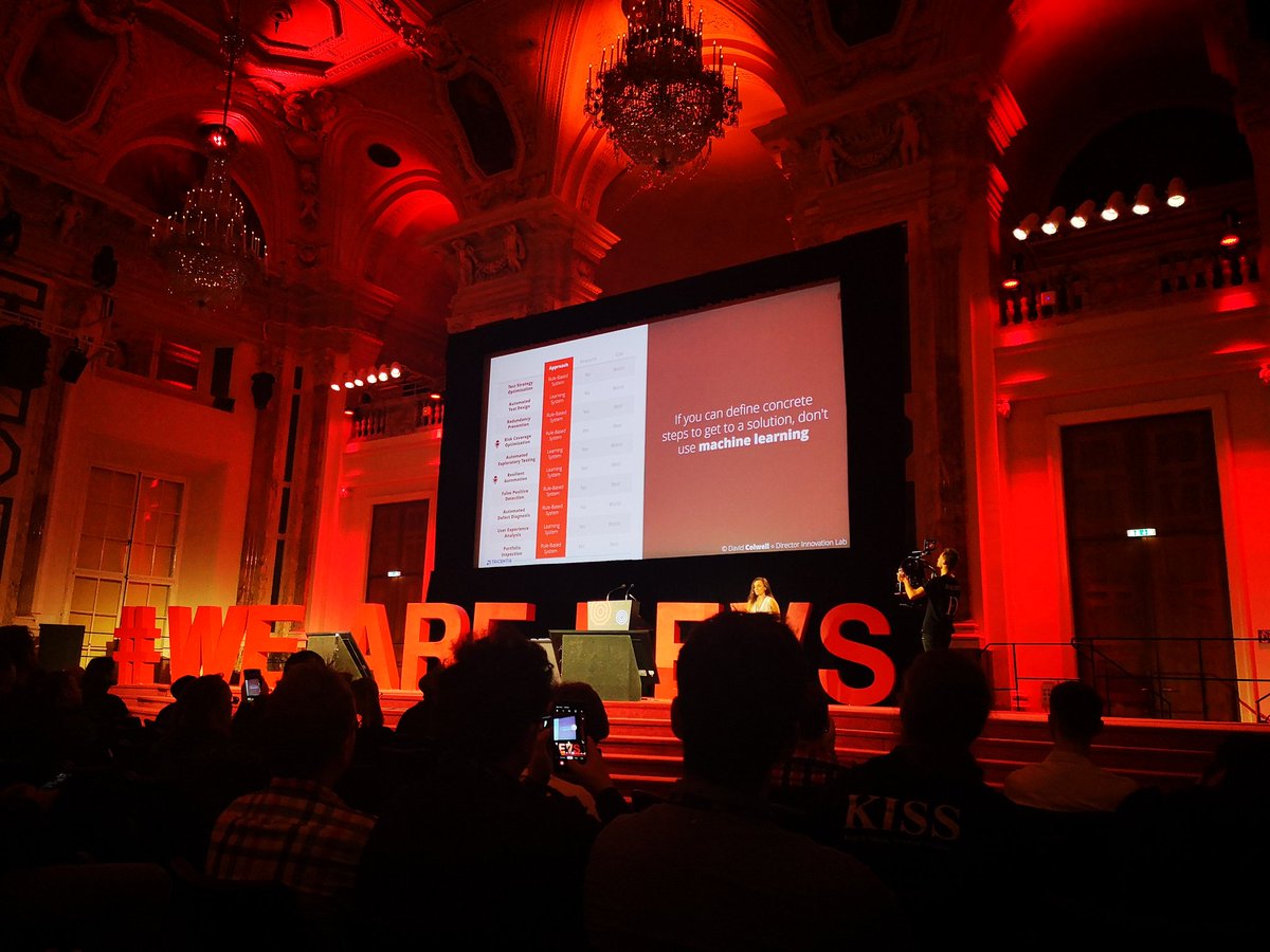 VeraGrablechner's tweet image. #testing smarter, not harder - @Sheg_Ge of @Tricentis about #riskcoverage #optimisation and their #neural optimal #automation "NEO" @WeAreDevs

#realtime #tracking #opensource #ArtificialIntelligence #SoftwareTesting #wearedevs19 #wearedevs #MachineLearning #AI #tech #womenintech