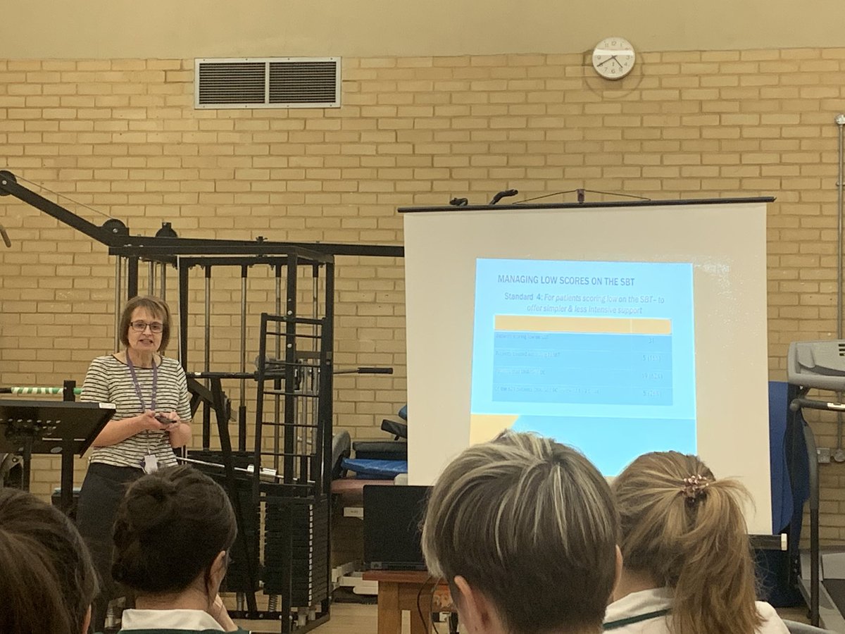 Sue Cadman providing our annual update for compliance with NICE guidelines for LBP patients and the need to tailor patient management using a risk stratification tool. Take home message “Don’t be a fool, use the tool”. <a href="/WHHAHPs/">WHH AHPs</a> <a href="/SueCadman2/">Sue Cadman</a>