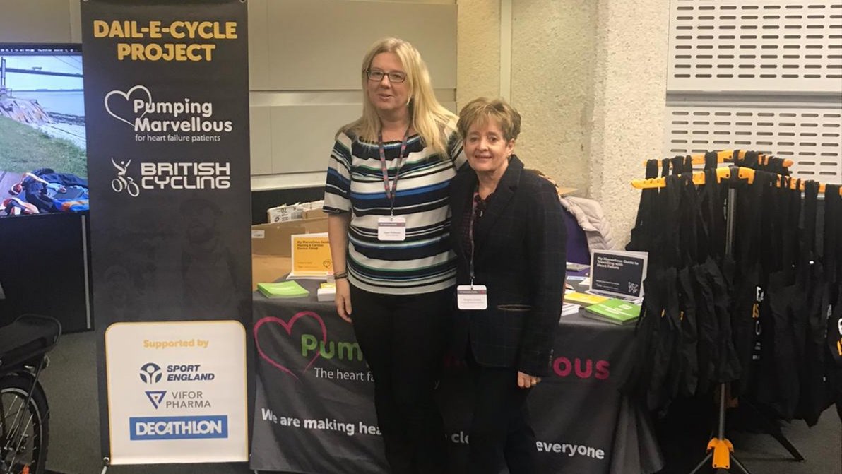 Come &amp; see us at the <a href="/BSHeartFailure/">British Society for Heart Failure #theFword</a> annual autumn meeting! Pick up our patient-authored resources &amp; #MarvellousGuides. Ask about our pioneering #DailEcycle project enabling #heartfailure pts to live better, with <a href="/BritishCycling/">British Cycling</a>! pumpingmarvellous.org
#FailureIsNotAnOption #QoL