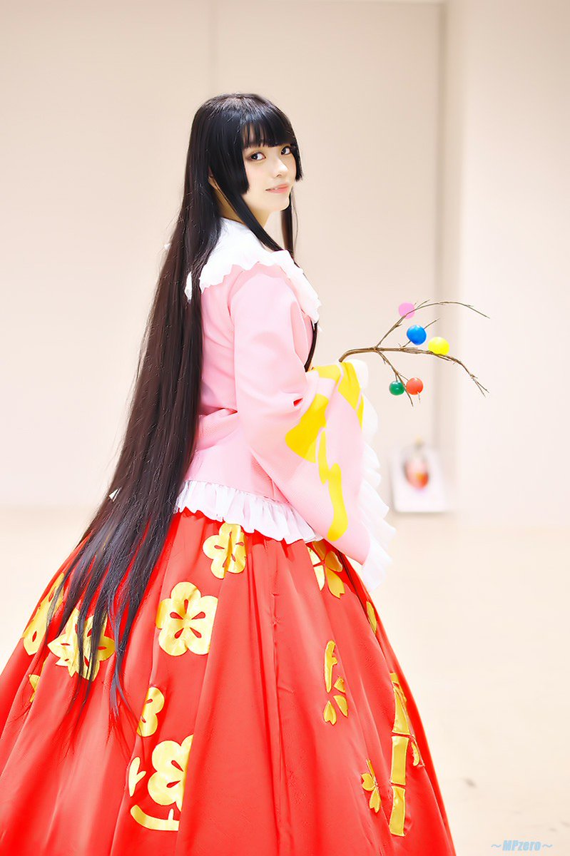 東方Project 蓬莱山輝夜 コスプレ 衣装 フリル豪華ドレス かぐや姫