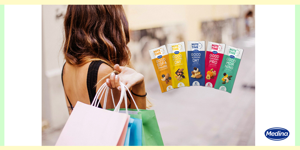FrutossecosM's tweet photo. 🛍️¿Un pequeño picoteo? ¿Qué tal un Nuts Time? 😋😉 En cualquier momento y en cualquier lugar👌
Elige el tuyo https://t.co/cW1zEy1yiO 🙌
#AperitivosMedina #frutossecos #NutsTime https://t.co/C0w1xQotSH